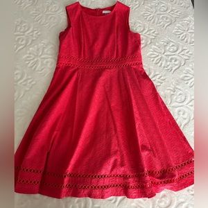Calvin Klein Pink/Coral Fit and flare summer dress